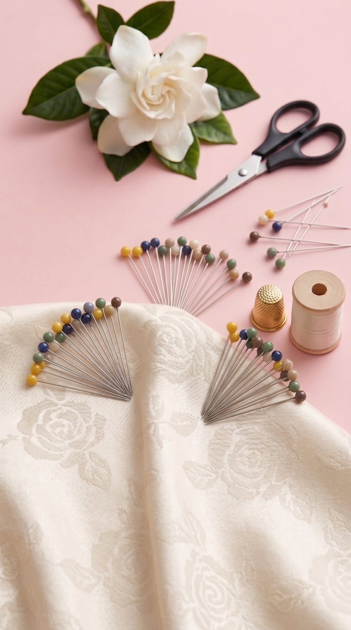 Matte Earth Tone Pearl-Head Hijab Pins | Multi-Color Set