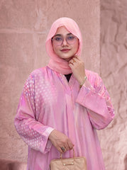 Celestial Ombre Fluid Abaya — Tie & Dye Earthy Edition